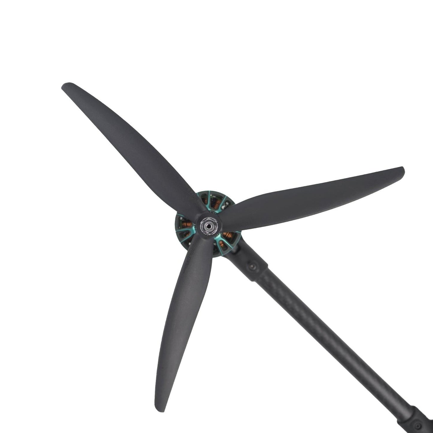 GEMFAN CENILIFTER 1170-3 11x7 3-blade propeller mounted on drone motor arm, black