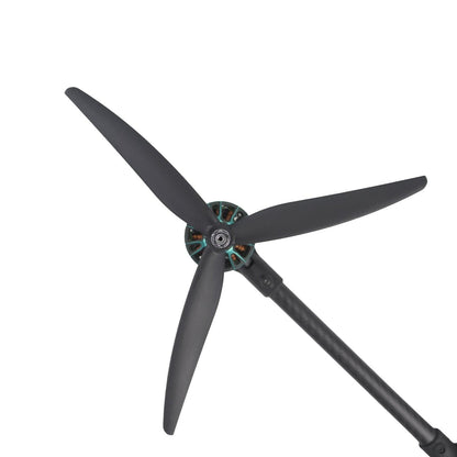 GEMFAN CENILIFTER 1170-3 11x7 3-blade propeller mounted on drone motor arm, black