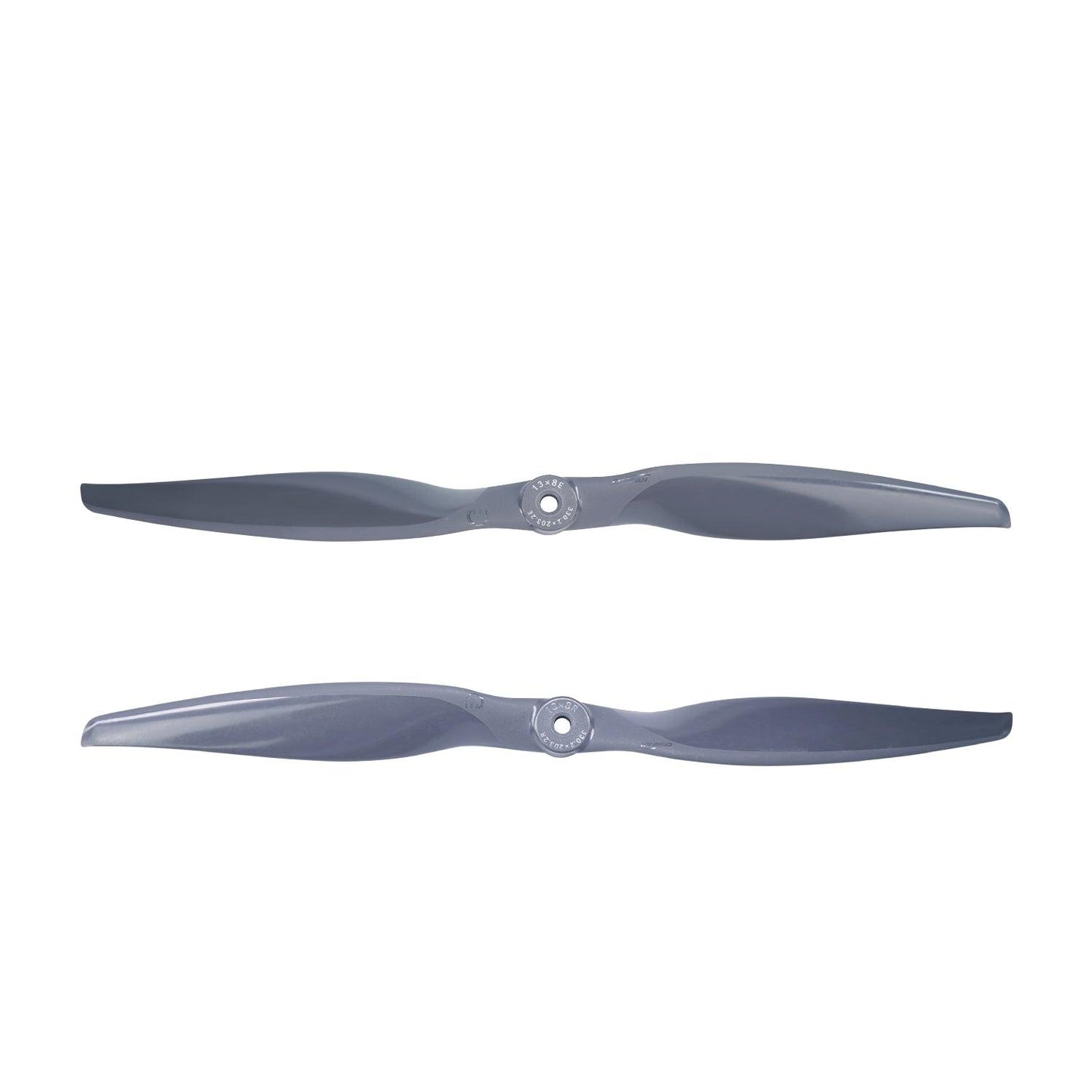 GEMFAN VORTEX 13x8E/13x8R 13-inch dark grey glass-fiber nylon propellers, 6.35mm hub