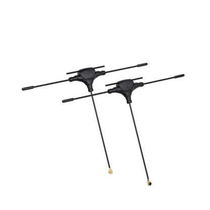 GEPRC 915M/2.4G dual-band T antennas with long coax leads and small gold RF connectors
