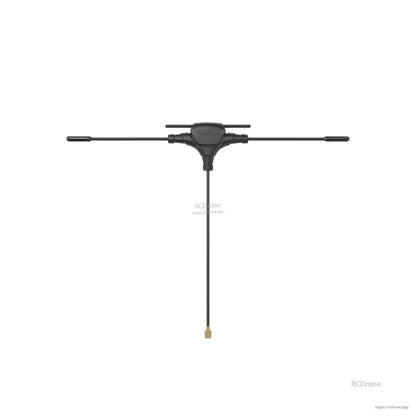 GEPRC 915M/2.4G dual-band T antenna with horizontal radiator arms, long coax lead, and small RF connector