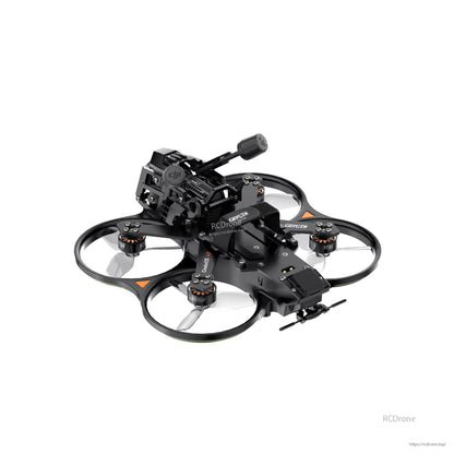 GEPRC Cinebot25 V2 O4 Pro FPV, GEPRC Cinebot25 V2 cinewhoop FPV drone with ducted prop guards, four motors, and top-mounted camera cage
