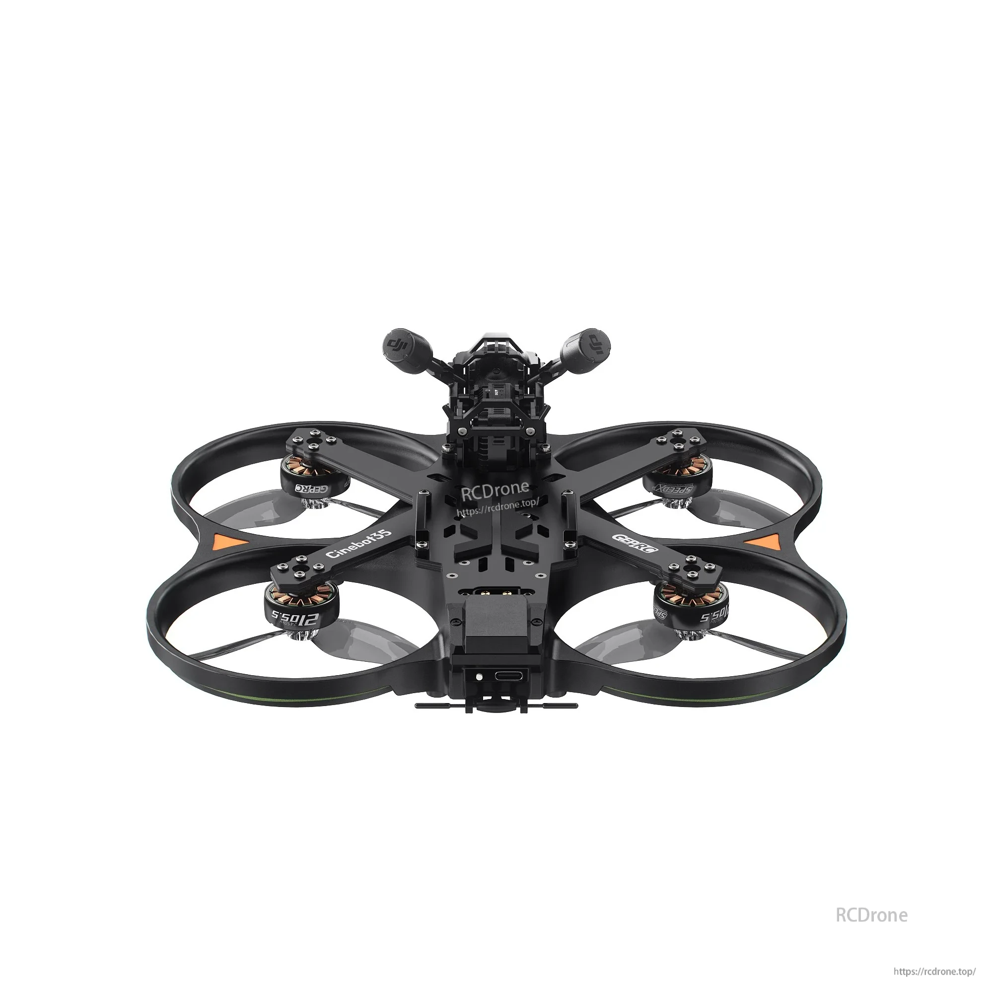 GEPRC Cinebot35 O4 Pro ducted FPV quadcopter with four protected propellers and DJI O4 Air Unit Pro
