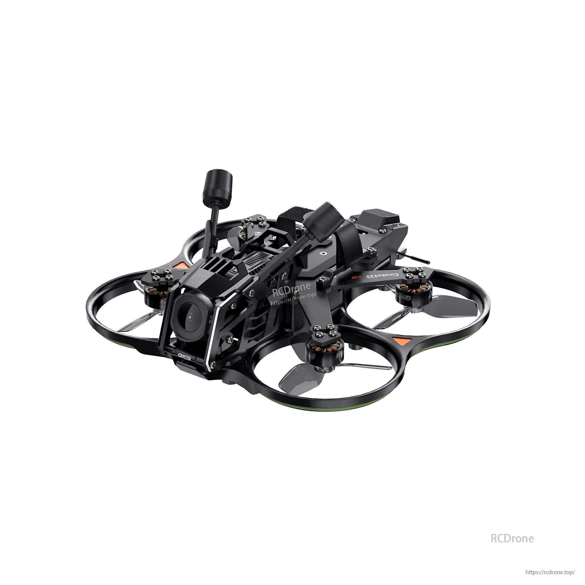 GEPRC Cinebot35 O4 Pro ducted FPV quadcopter with four prop guards, front camera and top antenna