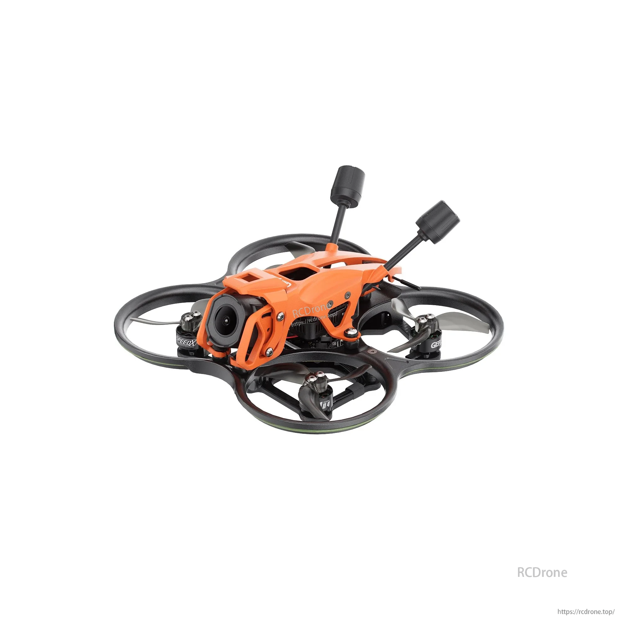 GEPRC Cinebot35 O4 Pro orange ducted FPV quadcopter with DJI O4 camera and dual antennas