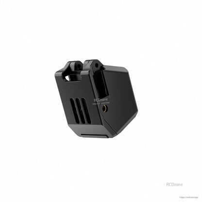 Black GEPRC DJI O4 Air Unit camera module housing with 14x14 mount ears, vent slots, and side screw insert