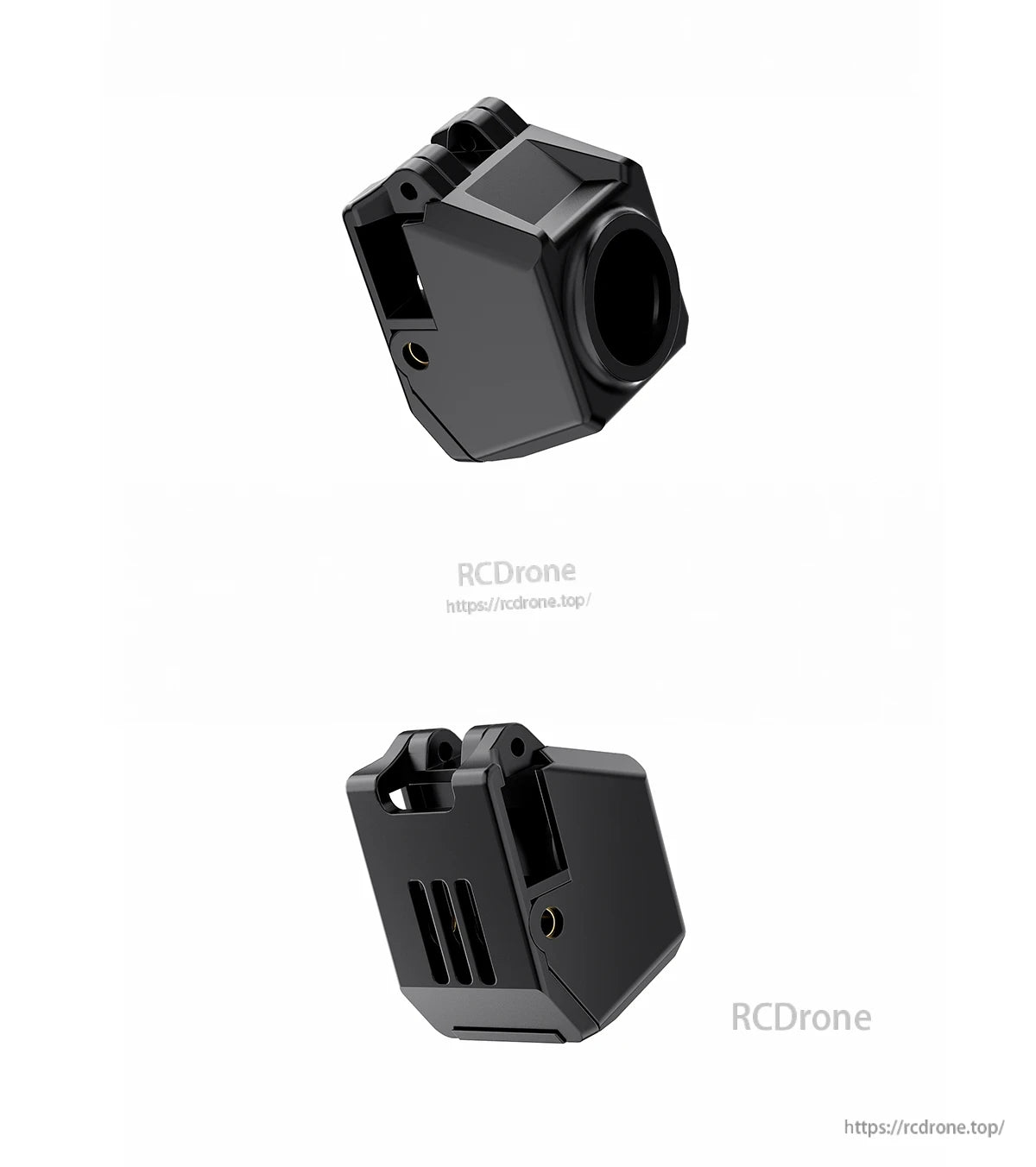 Black GEPRC DJI O4 Air Unit camera module housing kit with 14x14 mount and lens opening