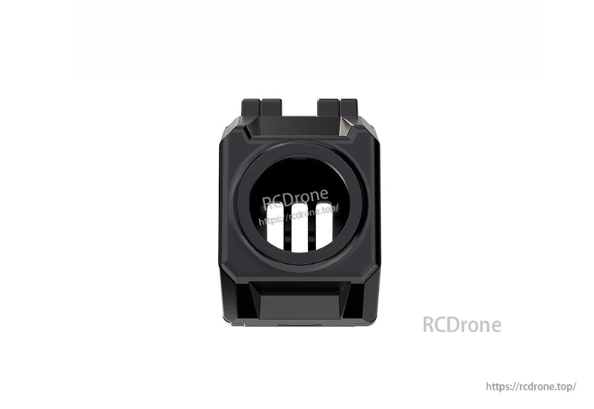 Black GEPRC DJI O4 Air Unit camera module housing kit with circular lens opening and compact 14×14 mount