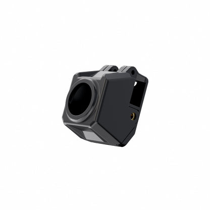 Black GEPRC DJI O4 Air Unit camera module housing with round lens opening and 14x14 mounting tabs