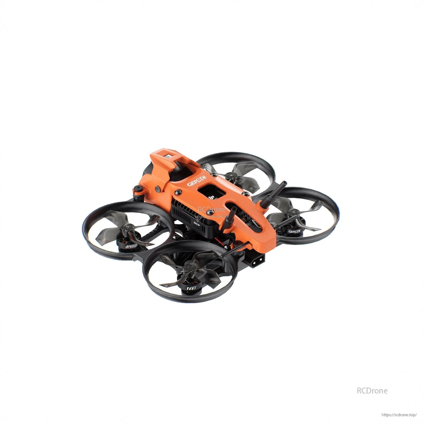 GEPRC DarkStar16 O4 Pro TinyWhoop FPV, Compact 91mm Orange GEPRC DarkStar16 O4 Pro TinyWhoop with DJI O4 Air Unit Pro and XT30 connector for agile FPV flight.