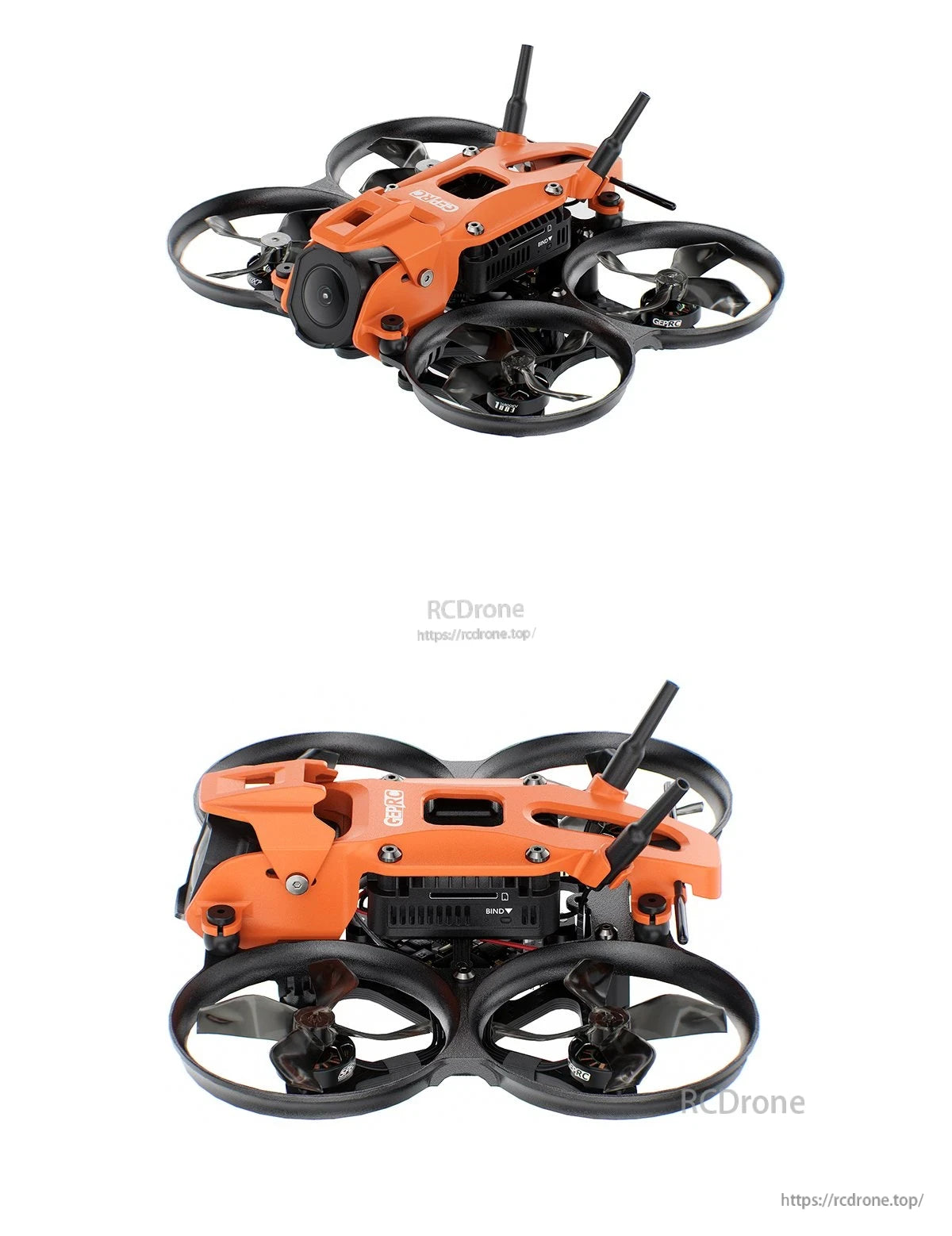 GEPRC DarkStar16 O4 Pro WTFPV, The device has a compact 1.6-inch frame, ideal for navigating tight spaces.