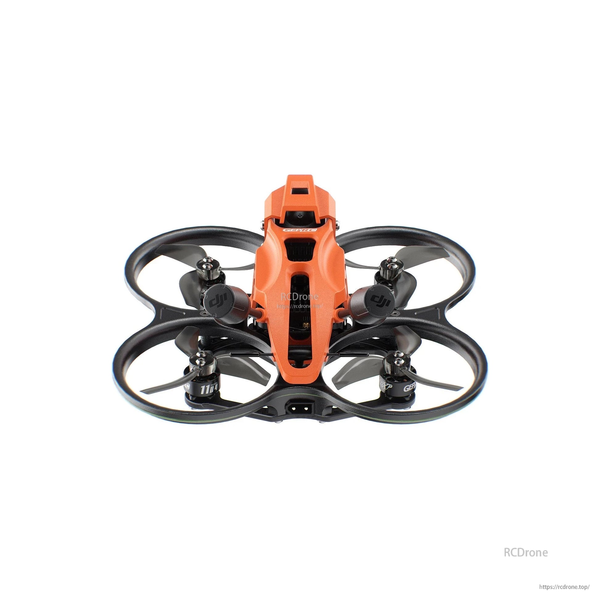 GEPRC DarkStar22 O4 Pro CineWhoop FPV, Orange GEPRC DarkStar22 O4 Pro CineWhoop with DJI O4 Air Unit Pro, ELRS 2.4G, and 2-4S AIO setup.