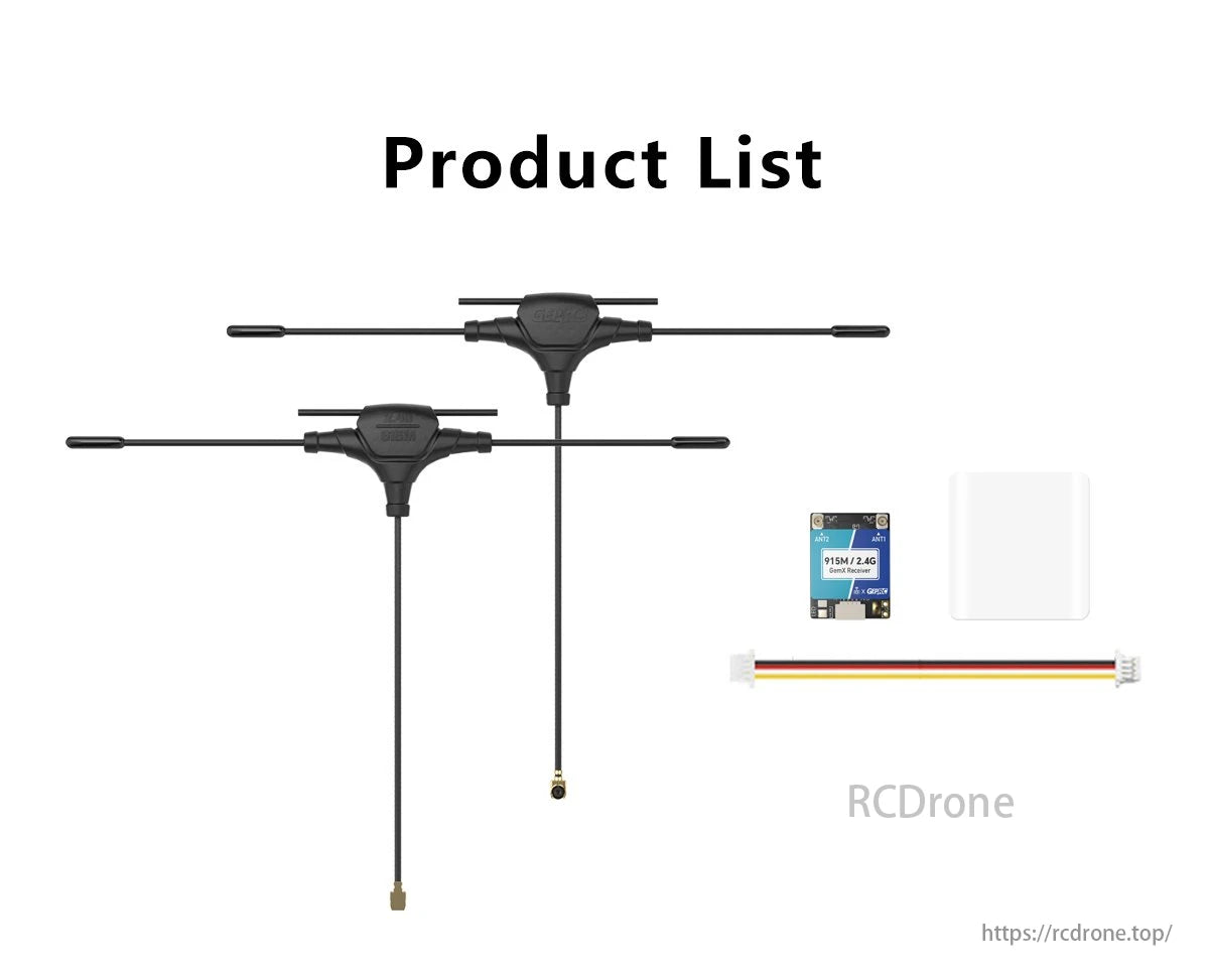 The GEPRC ELRS 915M/2.4G Gemini Xrossband Receiver is a cutting-edge dual-band receiver for maximum flexibility and long-range reliability in FPV drone systems.