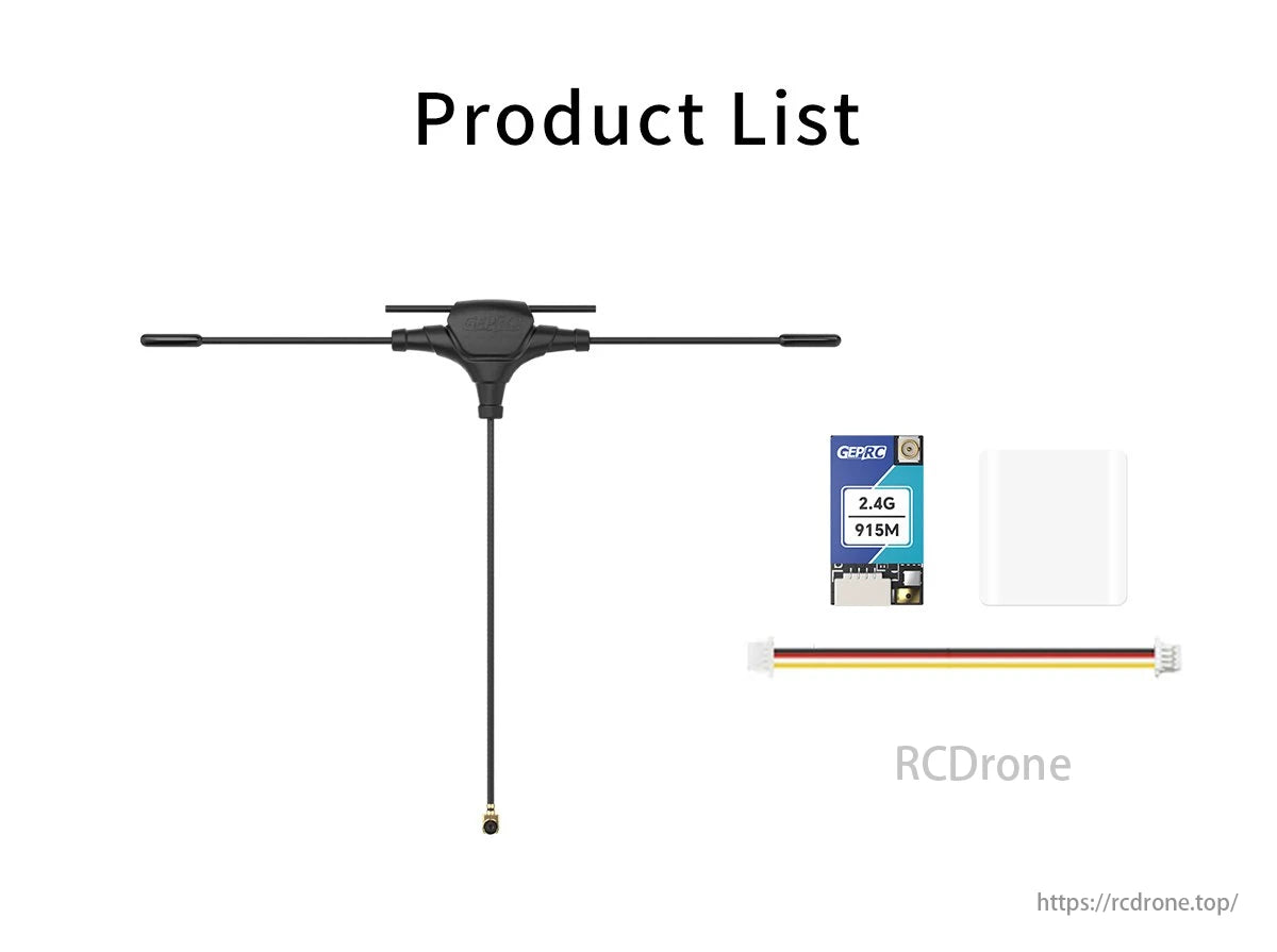 GEPRC ELRS Nano 915M/2.4G Dual-Band Receiver, The receiver has a TCXO that ensures consistent performance despite changing environmental conditions.