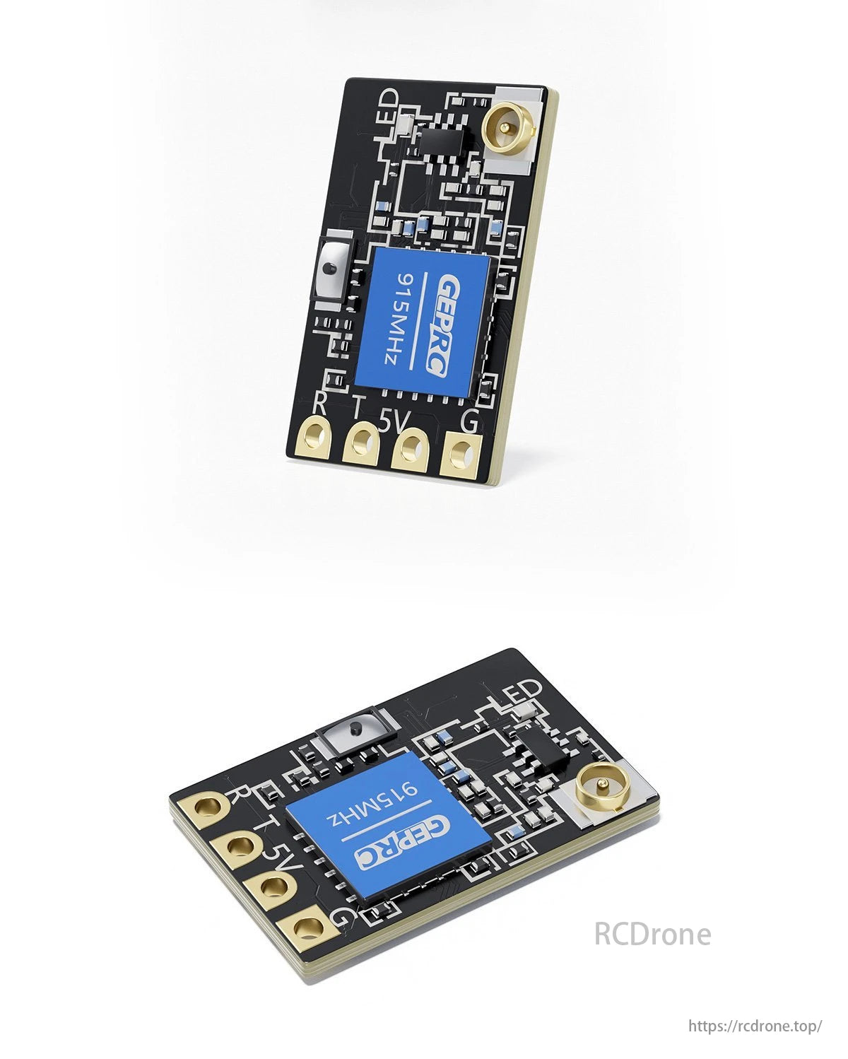 GEPRC ELRS Nano 915M V2 Receiver, Choose from T Antenna or Mini T Antenna options to suit different build requirements.