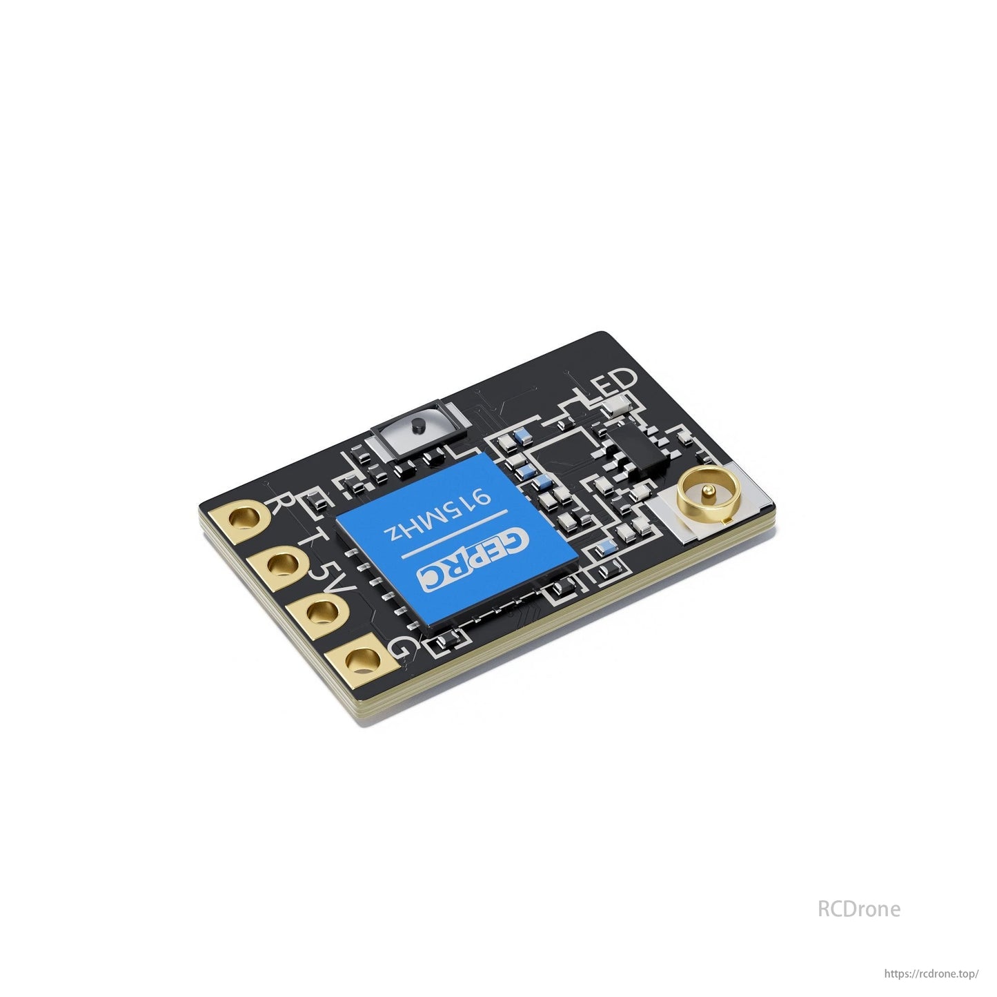GEPRC ELRS Nano 915M V2 Receiver for FPV Drones, 0.7g, TCXO, 915/868MHz, WiFi, with multiple antenna options.