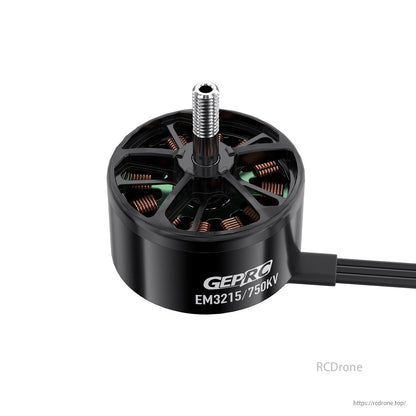 GEPRC EM3215 750KV motor for FPV drones, 6S support, 4120g thrust, fits 9-10 inch props.