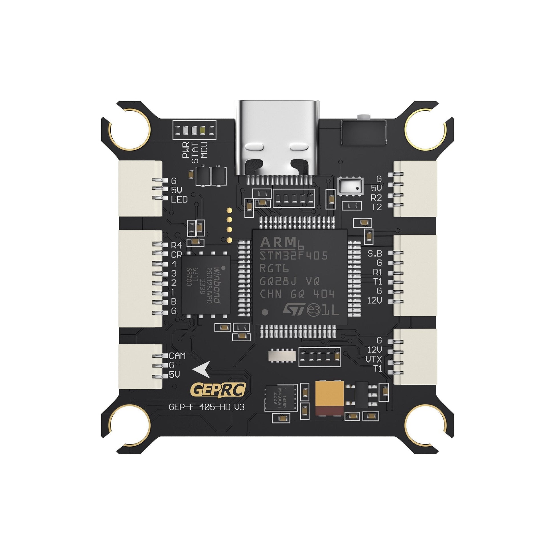 GEPRC F405 HD V3 Flight Controller | STM32F405, ICM42688-P, Type-C, 16M Blackbox, 3-6S