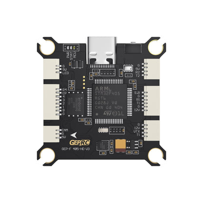 GEPRC F405 HD V3 Flight Controller | STM32F405, ICM42688-P, Type-C, 16M Blackbox, 3-6S