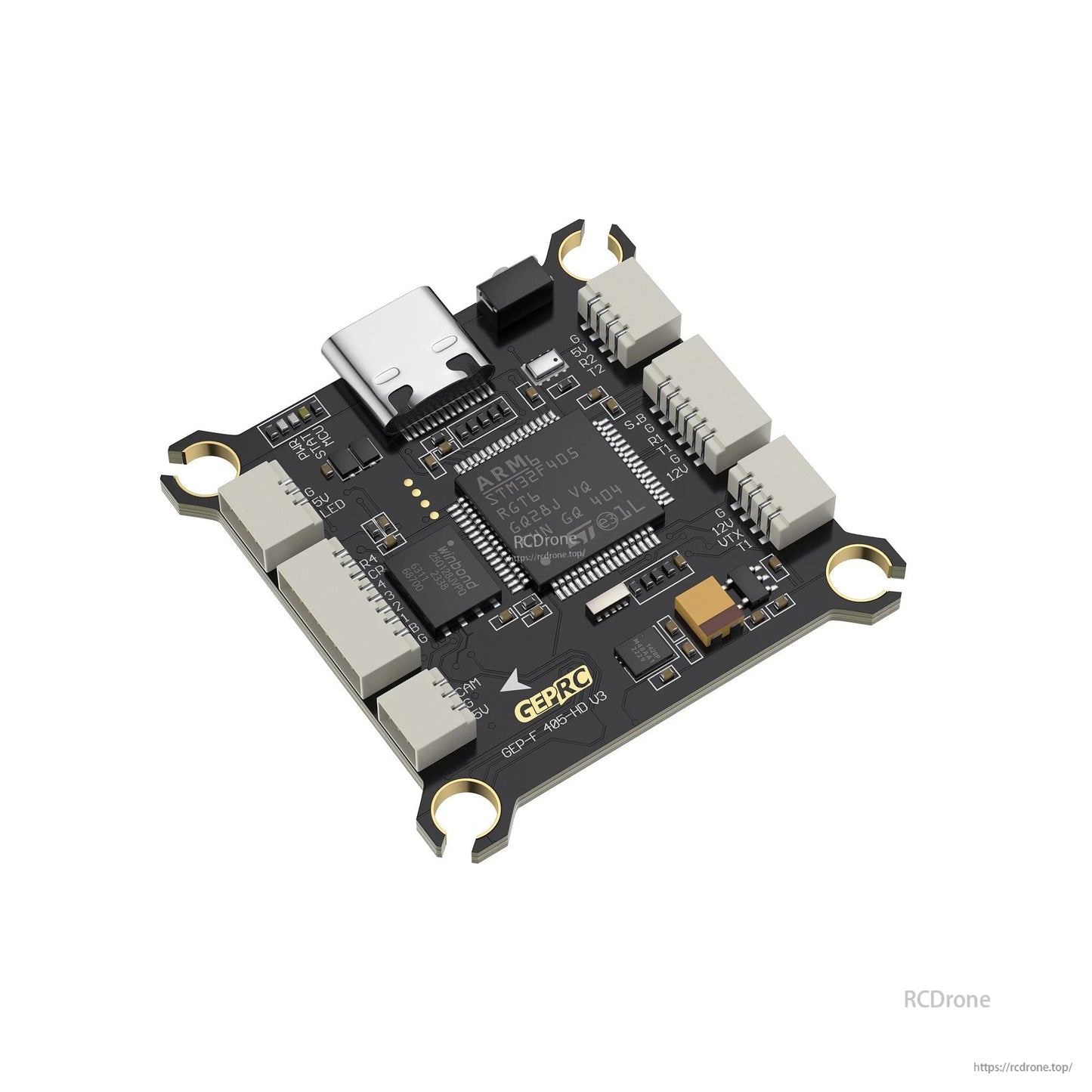 GEPRC F405 HD V3 Flight Controller | STM32F405, ICM42688-P, Type-C, 16M Blackbox, 3-6S