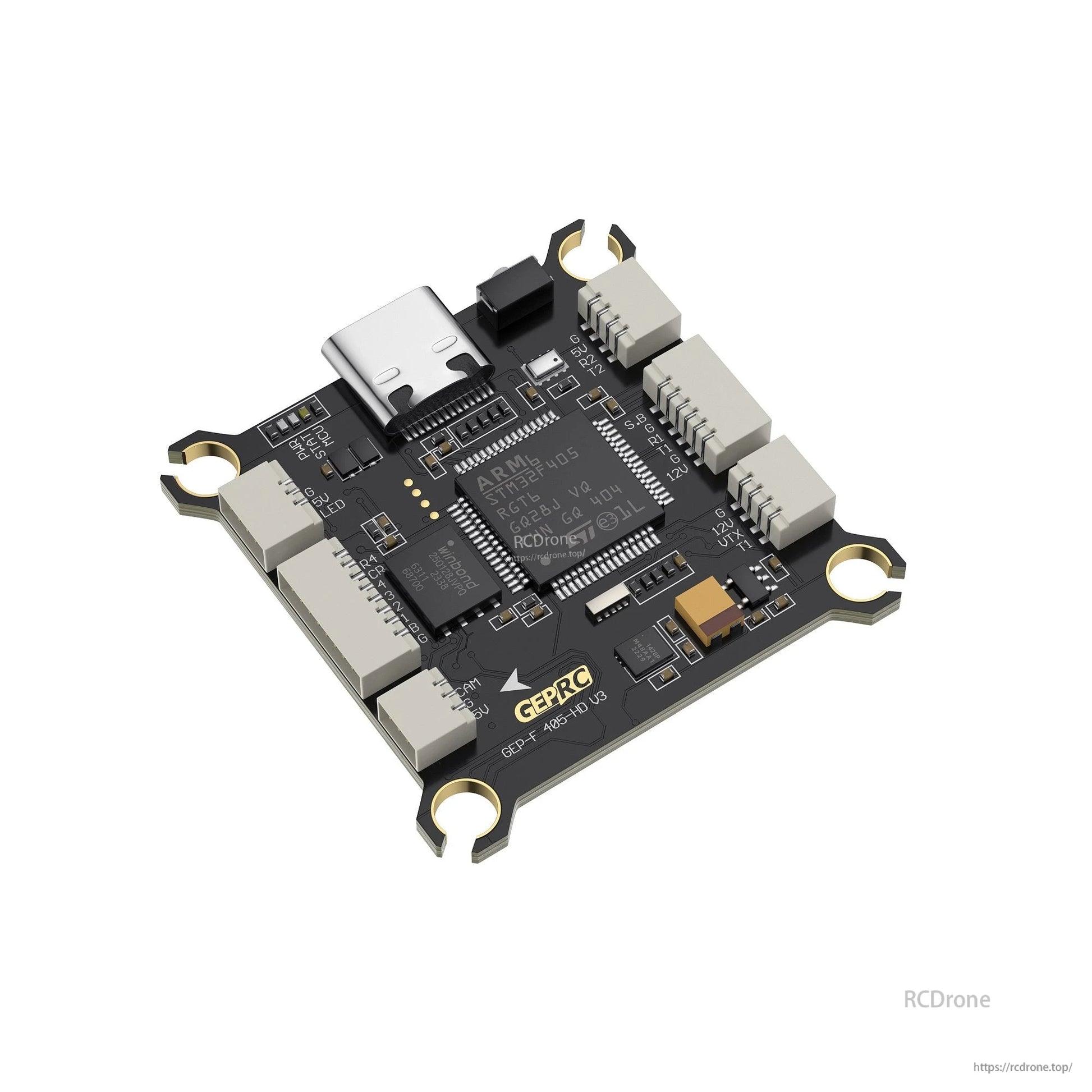 GEPRC F405 HD V3 Flight Controller | STM32F405, ICM42688-P, Type-C, 16M Blackbox, 3-6S