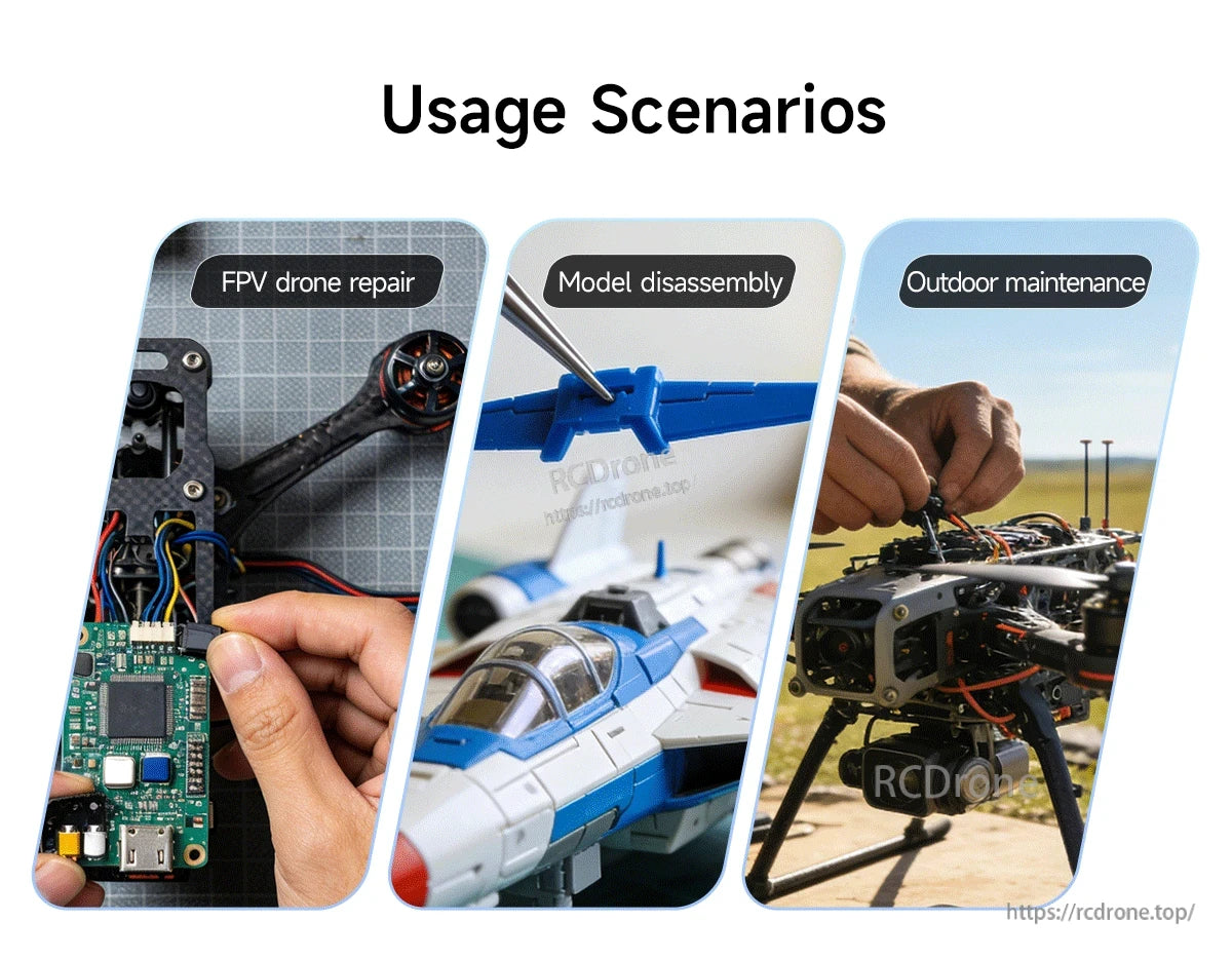 GEPRC FPV Hardware Pack, Versatile hardware pack for precise FPV drone repair, disassembly, and outdoor maintenance in diverse scenarios.