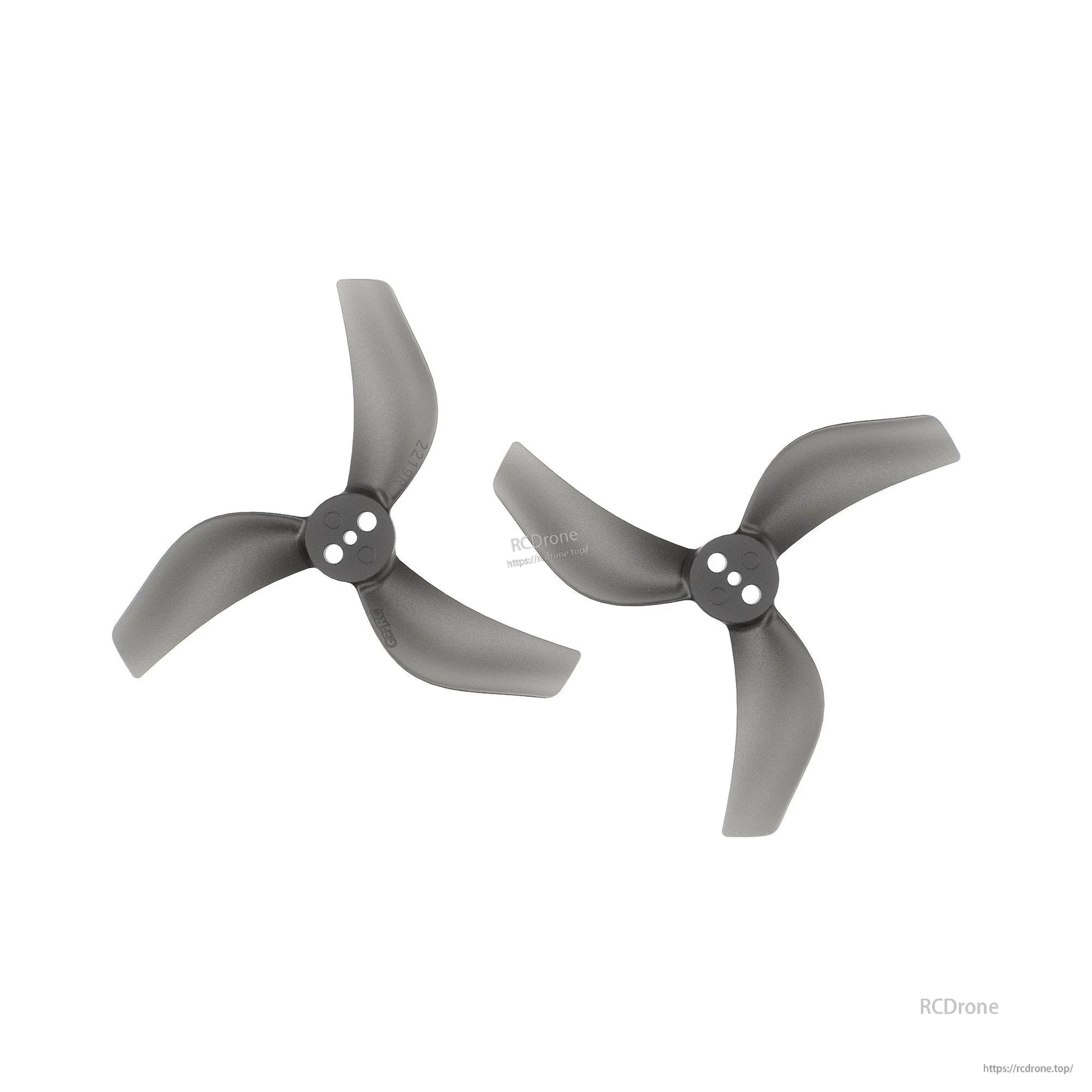 GEPRC x GEMFAN GP2219-3 Propeller, GEPRC x GEMFAN GP2219-3: 2.2-inch black PC propellers with three-hole mount for enhanced drone performance.