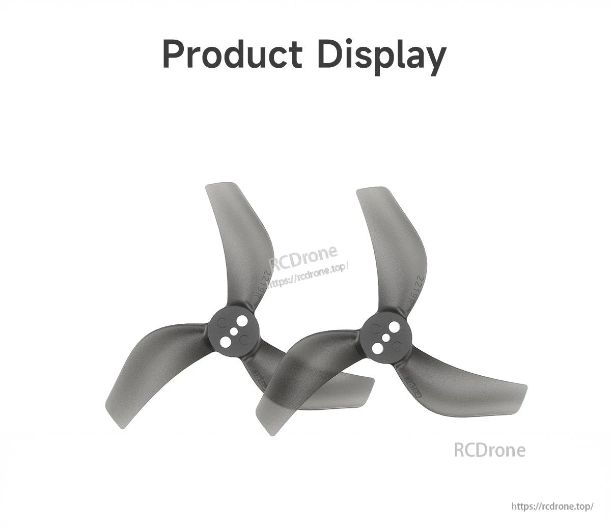 GEPRC x GEMFAN GP2219-3 Propeller, An ultra-low pitch helps deliver smoother and more stable flight performance.