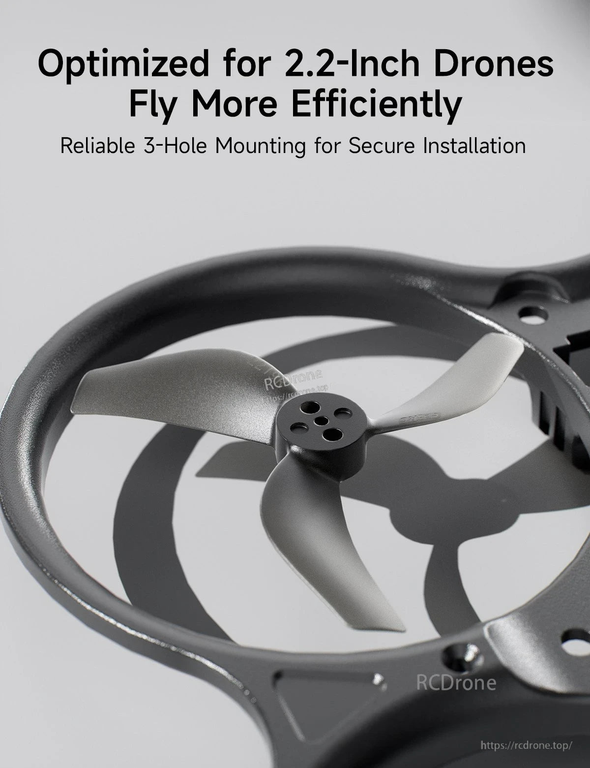 GEPRC x GEMFAN GP2219-3 Propeller, Optimized 2.2-inch drone propeller with 3-hole mounting for efficiency, performance, and stability.