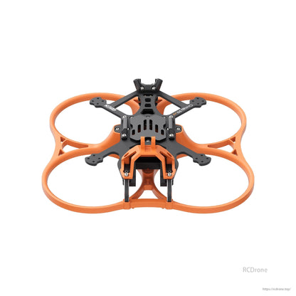 GEPRC GEP-CL30 V3 drone frame features orange arms, black center, and compact design for FPV racing.