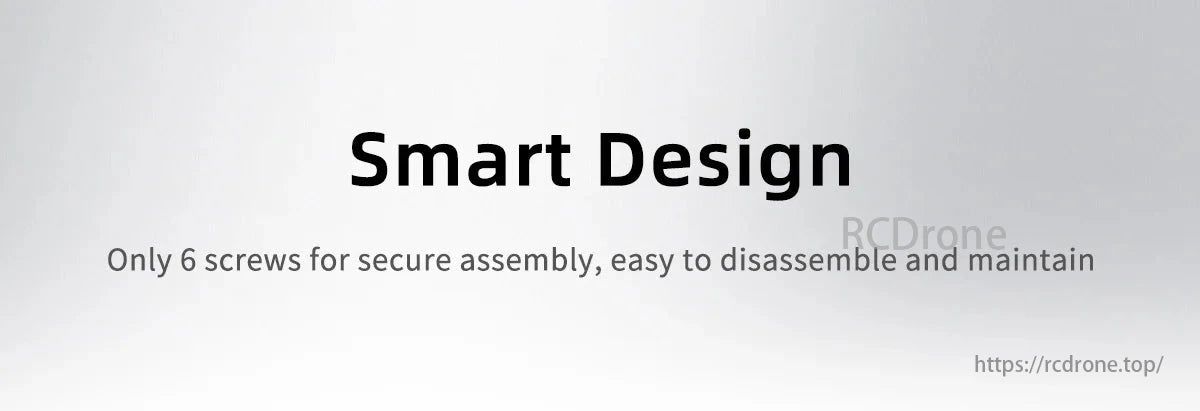 GEPRC GEP-CL30 FPV Drone, Smart Design: Only 6 screws for secure assembly, easy to disassemble and maintain.