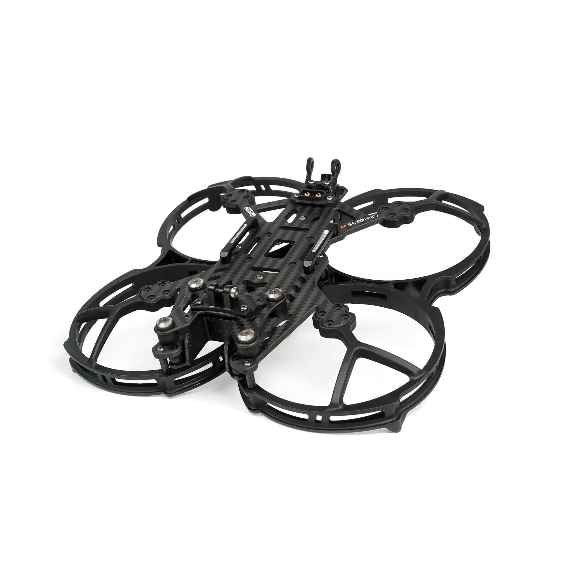 GEPRC GEP-CL35 V2 FPV Frame, GEPRC CineLog35 V2 3.5-inch FPV drone frame with carbon fiber center plate and integrated prop guards
