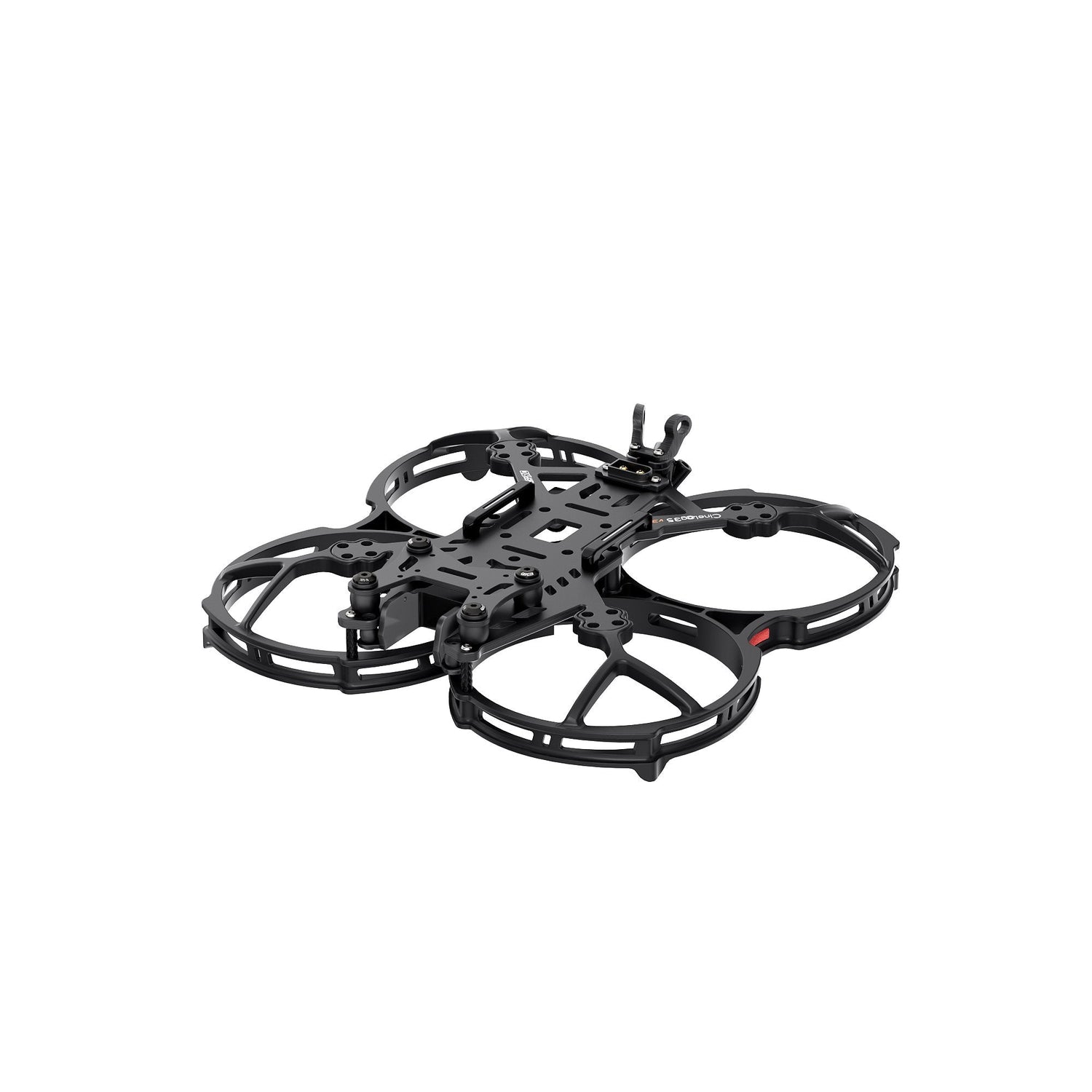 GEPRC GEP-CL35 V3 FPV frame kit with ducted prop guards, carbon fiber top plate, and front camera mount
