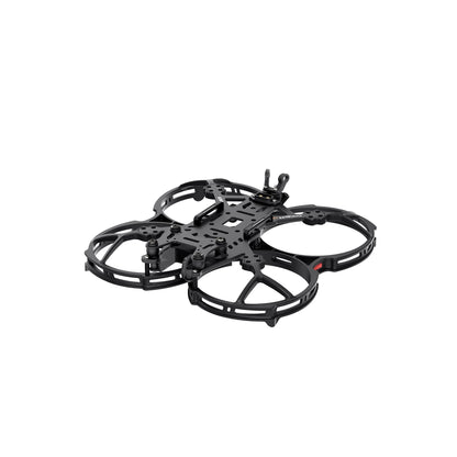 GEPRC GEP-CL35 V3 FPV frame kit with ducted prop guards, carbon fiber top plate, and front camera mount
