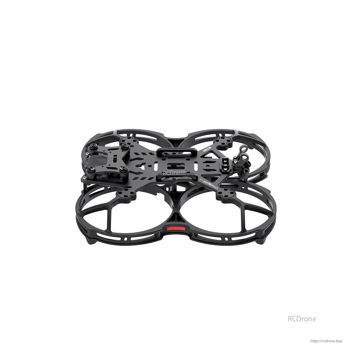 GEPRC GEP-CL35 V3 FPV Frame, GEPRC GEP-CL35 V3 FPV drone frame with ducted prop guards, carbon fiber plates, and front camera mount