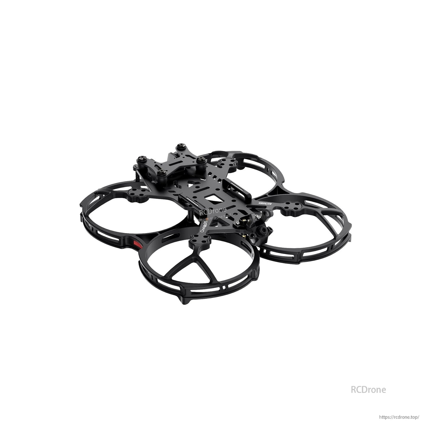 GEPRC GEP-CL35 V3 FPV Frame, GEPRC GEP-CL35 V3 FPV drone frame with four ducted prop guards and black carbon mounting plates