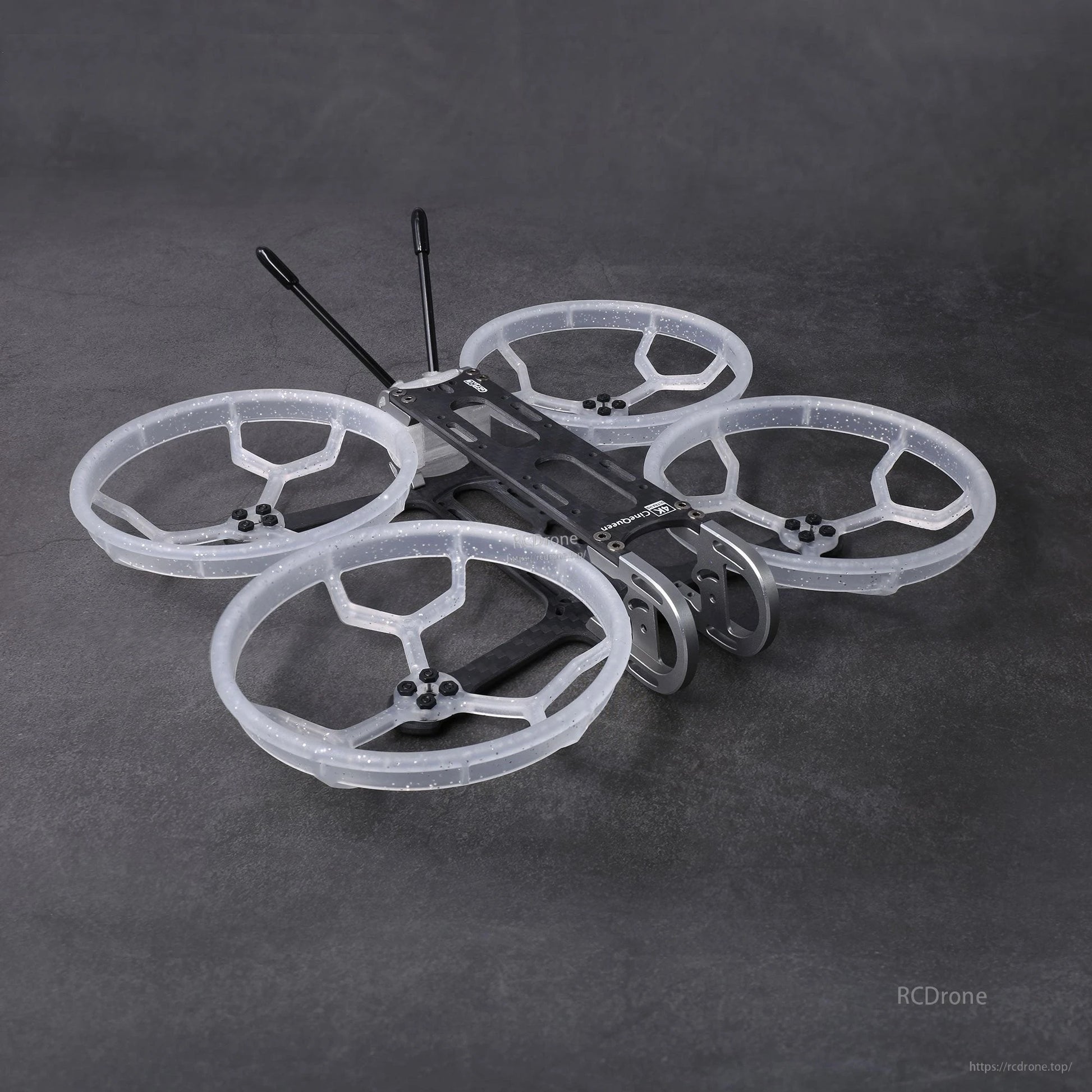 GEPRC GEP-CQ 3-Inch FPV Frame, GEPRC GEP-CQ 3-inch FPV cinewhoop frame with translucent duct guards, carbon plate and front camera mounts