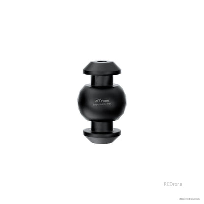 Black silicone camera damping ball anti-vibration mount for drone camera gimbal, with flanged ends