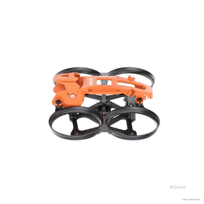 GEPRC GEP-DS16 FPV frame with carbon fiber ducted prop guards and orange top plate canopy
