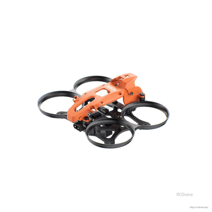 GEPRC GEP-DS16 FPV Frame, GEPRC GEP-DS16 FPV drone frame kit with orange canopy, carbon fiber base plate, and four duct guards