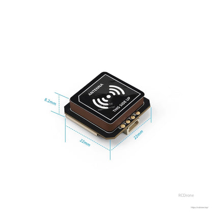 GEPRC GEP-M10 Series GPS, GEPRC GEP-M10 GPS module with 22×22 mm antenna top, “THIS SIDE UP” marking, and small side connector