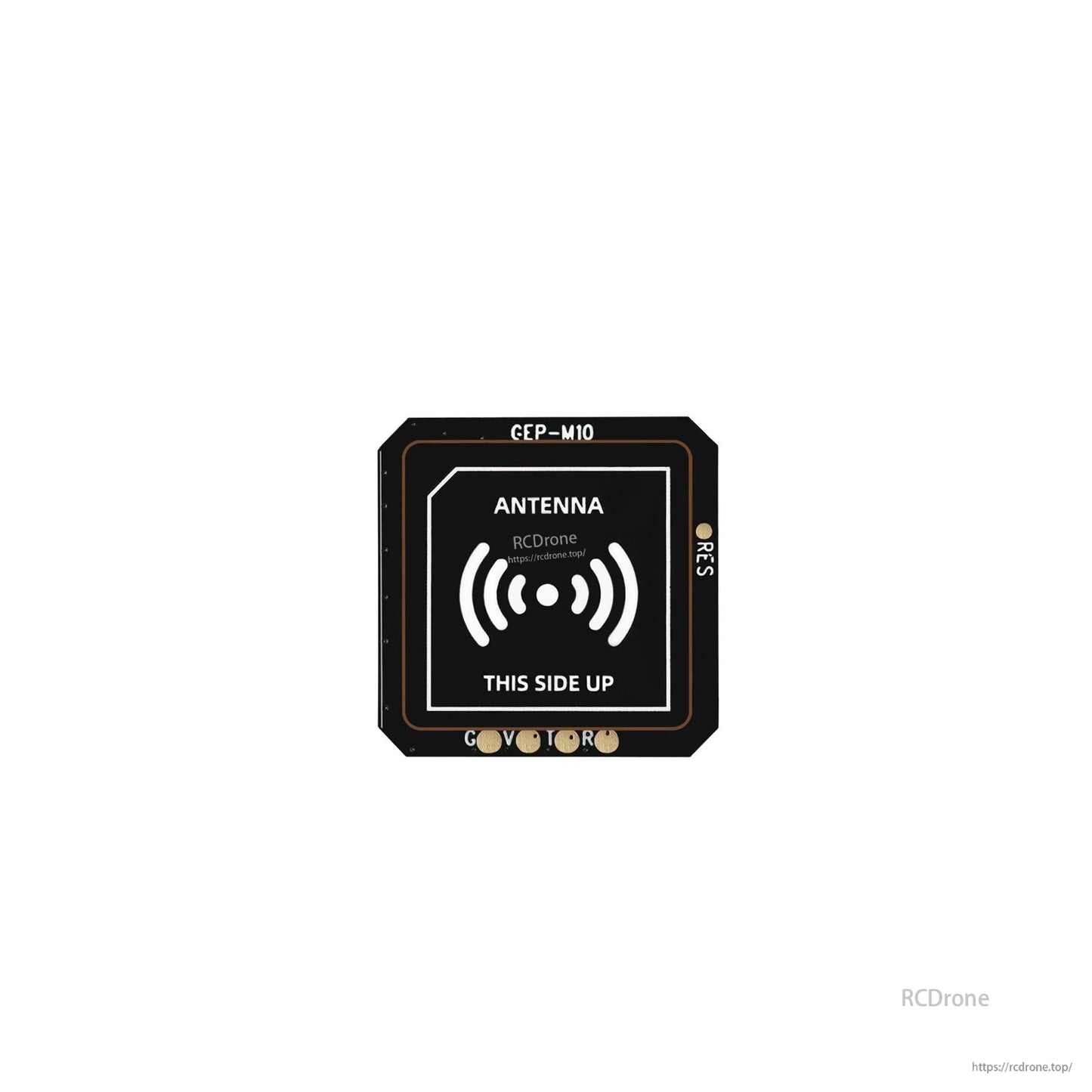 GEPRC GEP-M10 Series GPS, GEPRC GEP-M10 GPS module antenna side with “THIS SIDE UP” orientation marking on the top cover