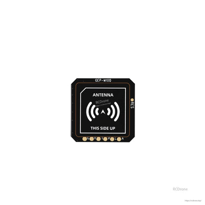 GEPRC GEP-M10 Series GPS, GEPRC GEP-M10Q GPS module antenna side with “THIS SIDE UP” marking and solder pads along the edge