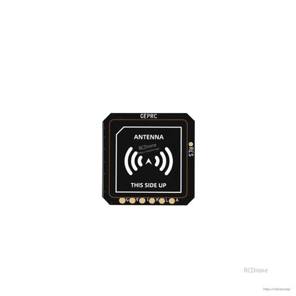GEPRC GEP-M10 series GPS module patch antenna board with “THIS SIDE UP” marking and solder pads