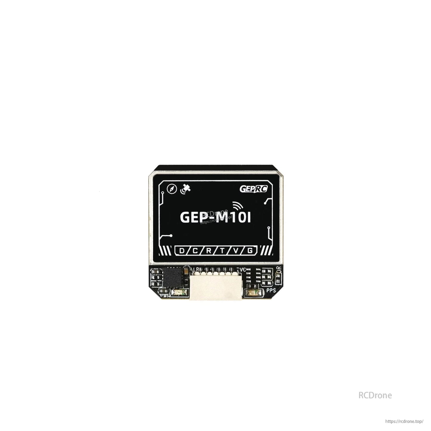 GEPRC GEP-M10 Series GPS, GEPRC GEP-M10I GPS module for drones with 6-pin connector and D/C/R/T/V/G pin labels