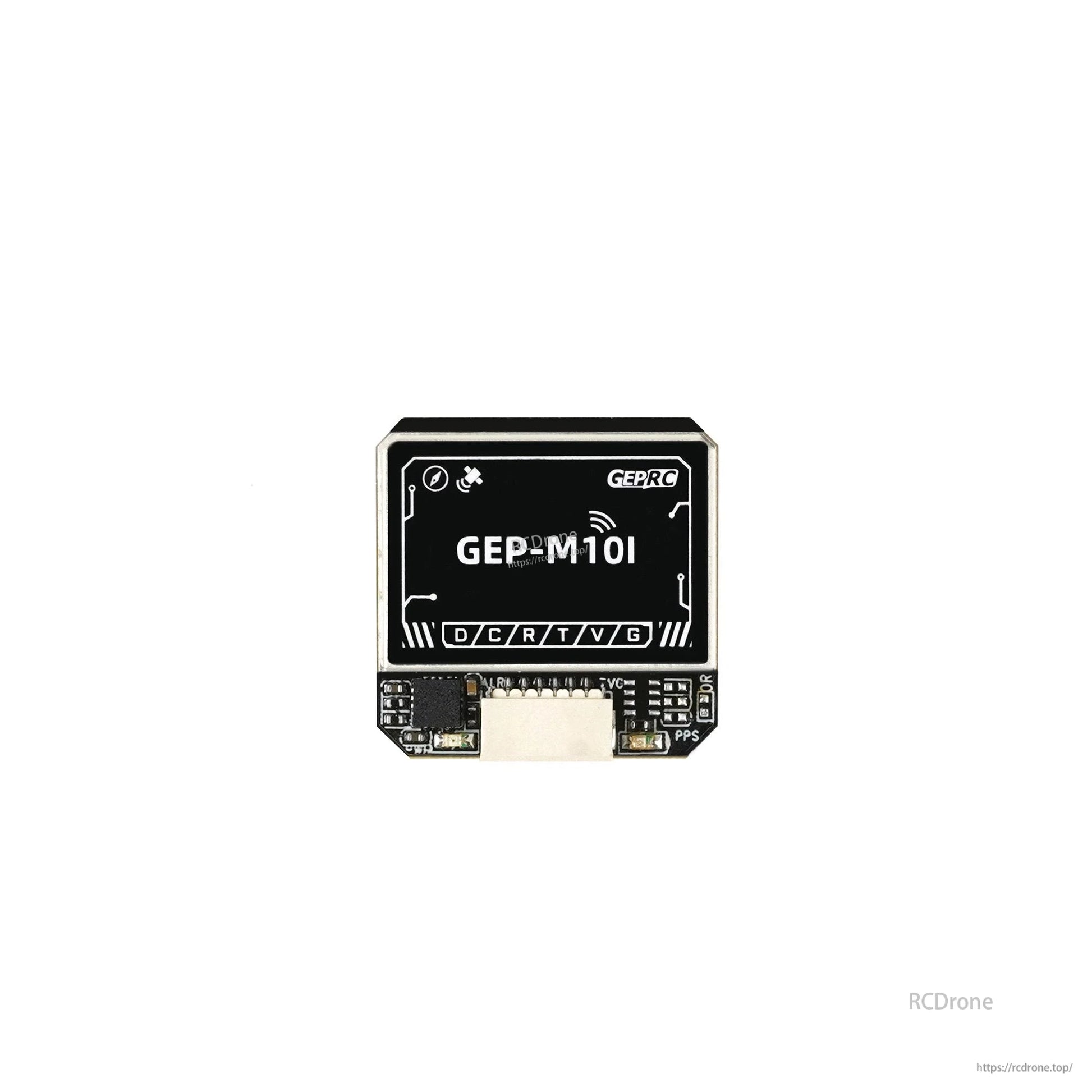 GEPRC GEP-M10 Series GPS, GEPRC GEP-M10I GPS module for drones with 6-pin connector and D/C/R/T/V/G pin labels