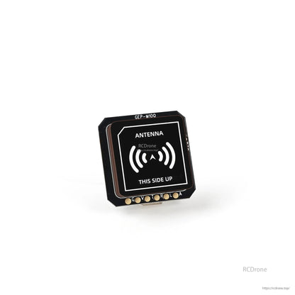 GEPRC GEP-M10 Series GPS, GEPRC GEP-M10Q GPS module antenna board with “THIS SIDE UP” marking and solder pads along the edge