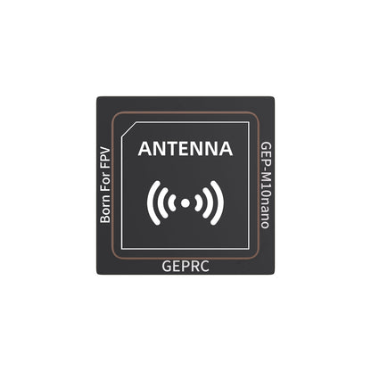 GEPRC GEP-M10 Series GPS, GEPRC GEP-M10nano GPS patch antenna with black ceramic square body and “Born For FPV” labeling