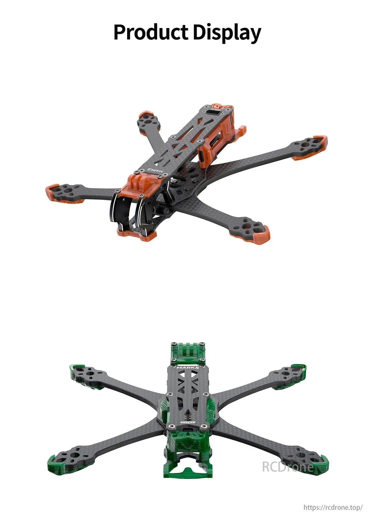 GEPRC MK5 Pro FPV Drone, A redesigned camera mount and custom shock-absorbing silicone improve compatibility and vibration resistance for a more stable drone flight.