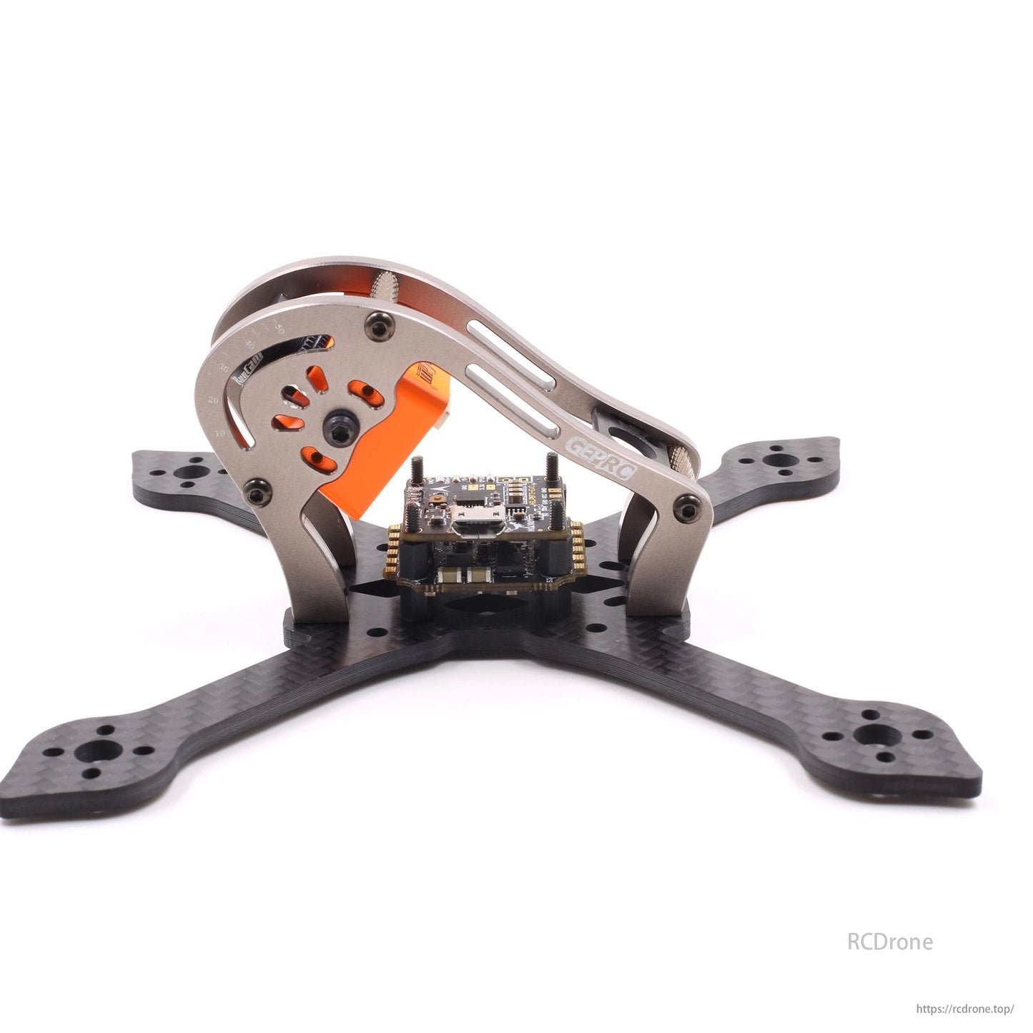 GEPRC GEP-MX3 FPV drone frame features a 139mm wheelbase, central PCB, and mounting brackets for components.